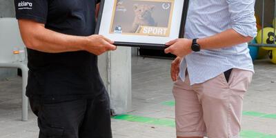 Zwemclub ZVO, uitreiking door raadslid Arnout Verstraete